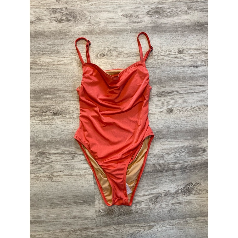 Coral one piece Bathing Suit ✨